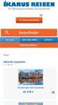 Mobile Screenshot of ikarus-reisen.de
